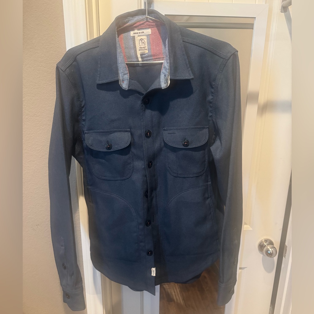 Men's Lightweight Navy Shirt Jacket
